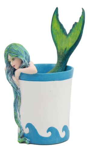 Ebros Gift Ebros Amy Brown Fantasy Morning Bliss Pretty Mermaid In Coffee Cup Statue Nautical Coastal Decor Sculpture Figurine