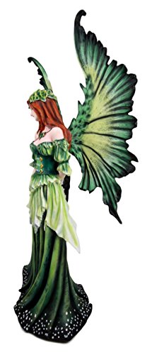 Ebros Gift Ebros Amy Brown Large Lady Of The Forest Green Tribal Fairy Collector Figurine 19.5" H Fantasy Art Of Fairies Pixies Nymphs Gaia Earth Elemental FAE Magic Decor Statue