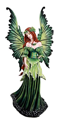 Ebros Gift Ebros Amy Brown Large Lady Of The Forest Green Tribal Fairy Collector Figurine 19.5" H Fantasy Art Of Fairies Pixies Nymphs Gaia Earth Elemental FAE Magic Decor Statue