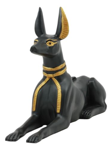 Ebros Gift Ebros Ancient Egyptian God Anubis Dog In Sitting Pose Figurine 10" Long