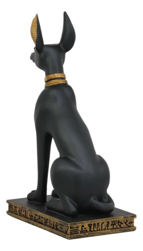 Ebros Gift Ebros Ancient Egyptian Sitting Anubis In Jackal Dog Form Statue 9.25" Tall Anpu God Of Afterlife Mummification And The Dead Collectible As Historical Cultural Heritage Academic Figurine