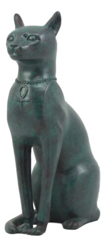 Ebros Gift Ebros Ancient Egyptian Sitting Cat Bastet Statue In Aged Bronze Patina Resin Finish 8.5" Tall