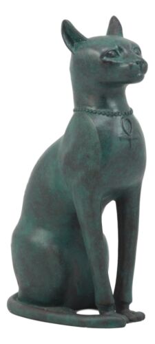 Ebros Gift Ebros Ancient Egyptian Sitting Cat Bastet Statue In Aged Bronze Patina Resin Finish 8.5" Tall