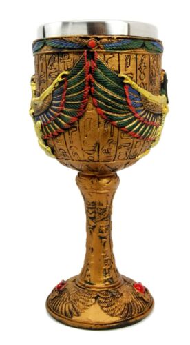 Ebros Gift Ebros Ancient Egyptian Winged Goddess Isis Motherhood Justice Wine Goblet Cup