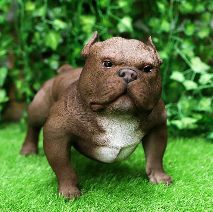ebros gift Ebros Animal World Realistic American Bully Dog Home Decor Resin Figurine 18"L