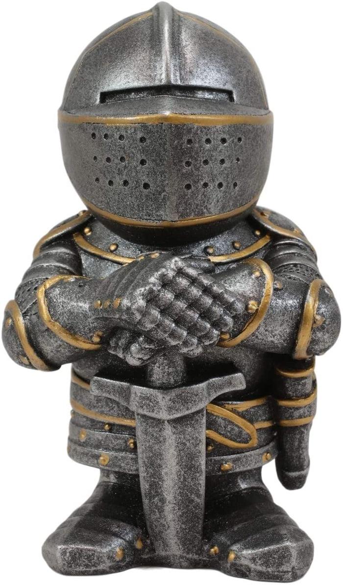 ebros gift Ebros Anime Chibi Medieval Knight of The Cross Templar Crusader Figurine 4.5" H