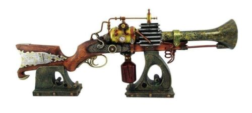 ebros gift Ebros Annialator MK II Steampunk Rifle Figurine 29" Long Gas Chamber Ionizer Figurine