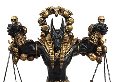 Ebros Gift Ebros Anubis Statue Ankh Altar Weighing The Heart Against Feather Figurine 9"H