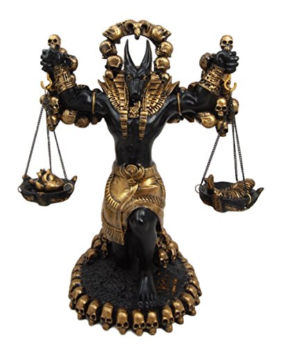 Ebros Gift Ebros Anubis Statue Ankh Altar Weighing The Heart Against Feather Figurine 9"H
