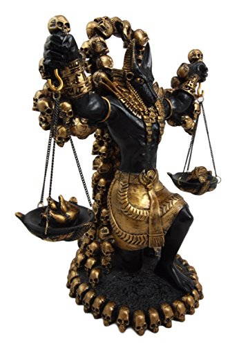 Ebros Gift Ebros Anubis Statue Ankh Altar Weighing The Heart Against Feather Figurine 9"H