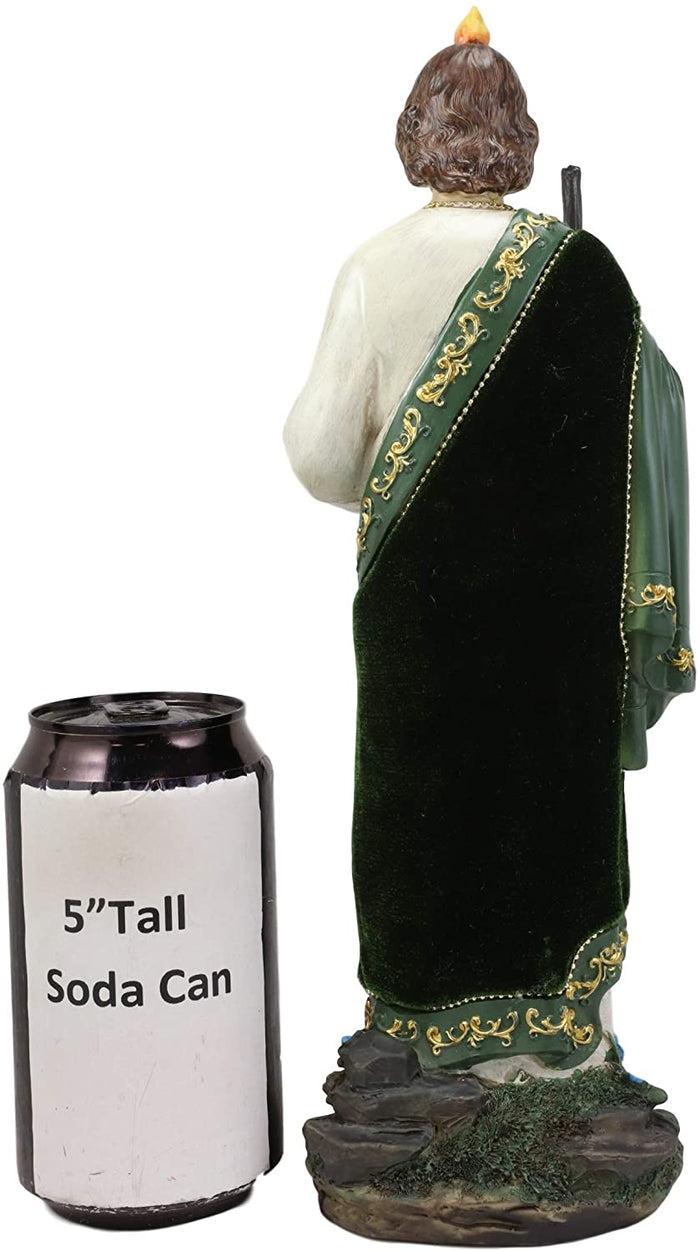 Ebros Gift Ebros Apostle Saint Jude Thaddeus Resin With Velvet Fabric Outfit Statue 12"H