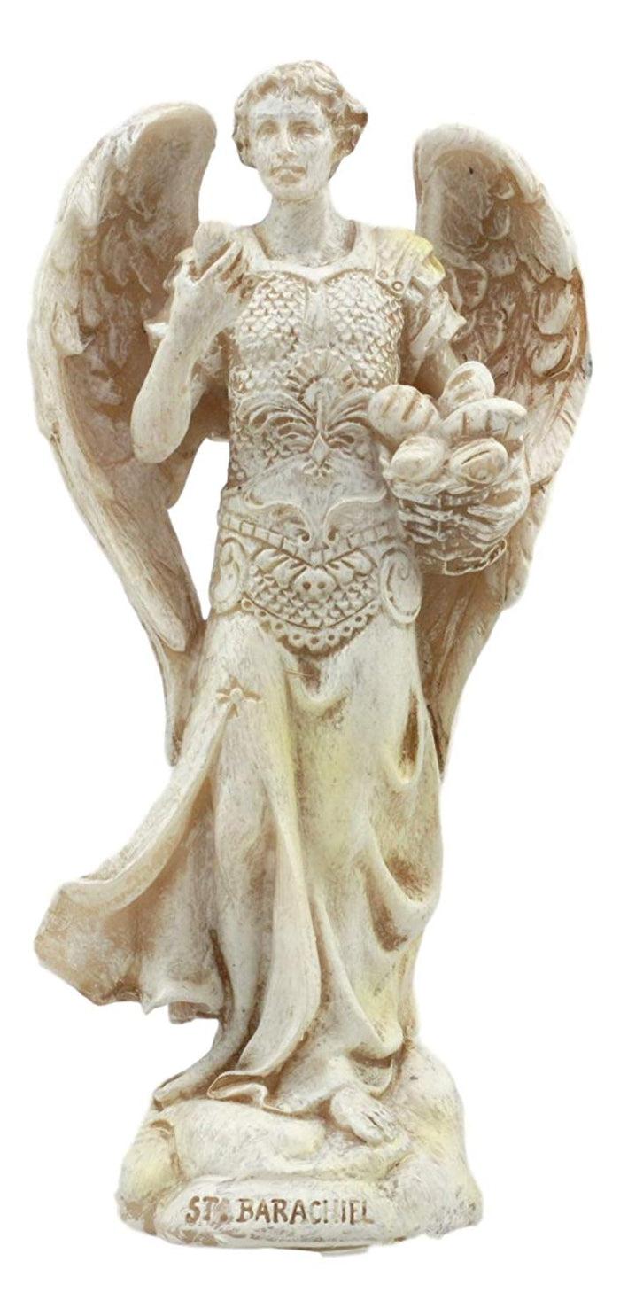 Ebros Gift Ebros Archangel Holy Saint Barachiel Statue 5"Tall Provision And Blessings Of God