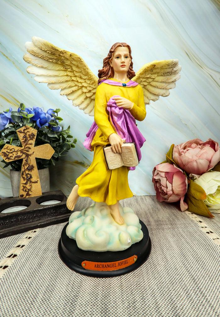 ebros gift Ebros Archangel Saint Jofiel Jophiel Statue 10" H Figurine with Brass Name Plate