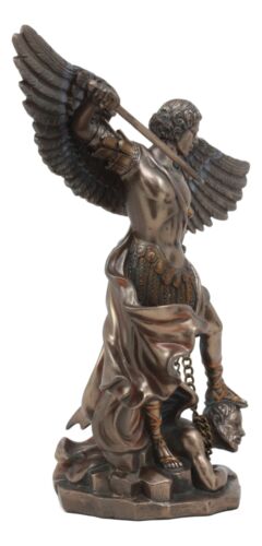 Ebros Gift Ebros Archangel Saint Michael Trampling Satan Statue 9.25"H Guido Reni Inspired