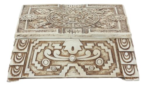 Ebros Gift Ebros Aztec Maya Lunar And Solar Sun Gods Mesoamerican Calendar Jewelry Box Figurine