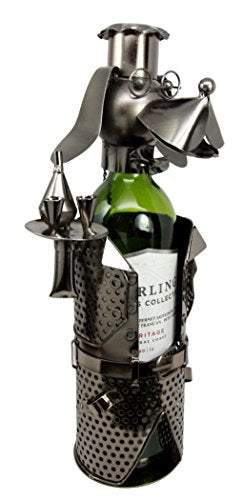 Ebros Gift Ebros Beagle Dog Party Cocktail Waiter Butler Steel Metal Wine Bottle Holder Caddy