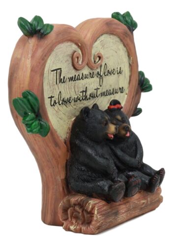 Ebros Gift Ebros Bear Couple Under Heart Shaped Willow Tree Figurine Love Without Measure