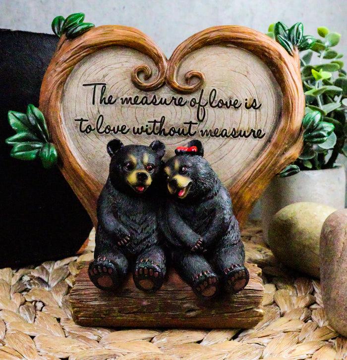 ebros gift Ebros Bear Couple Under Heart Shaped Willow Tree Figurine Love Without Measure