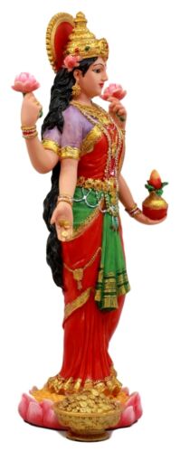 Ebros Gift Ebros Beautiful Lakshmi Statue Deity Of Beauty Hindu Goddess Of Wealth Prosperity