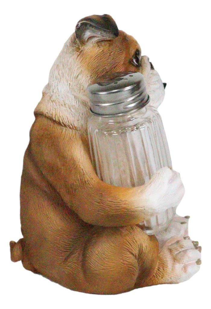 Ebros Gift Ebros Big Bully English Bulldog Decorative Salt And Pepper Shakers Holder Set