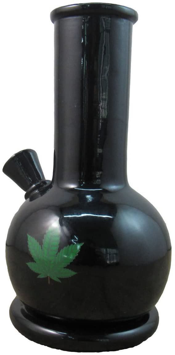 Ebros Gift Ebros Black Cannabis Weed Vintage Backflow Incense Cone Burner Figurine Aromatherapy