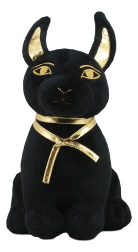 ebros gift Ebros Black & Gold Egyptian Anubis Dog Soft Plush Toy God Of Afterlife Jackal