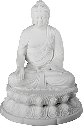 Ebros Gift Ebros Blessing Buddha Sakayamuni Meditate On Lotus 7" H Sculpture Buddhism Figurine