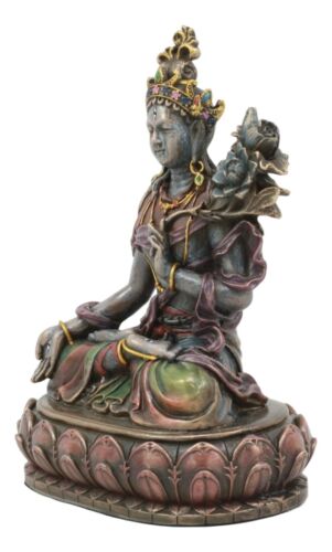 Ebros Gift Ebros Bodhisattva White Tara Meditating Statue Buddha Of Compassion Figurine