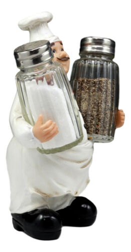 Ebros Gift Ebros Bon Appetit Wine Master Standing Chef Salt And Pepper Shakers Holder Set