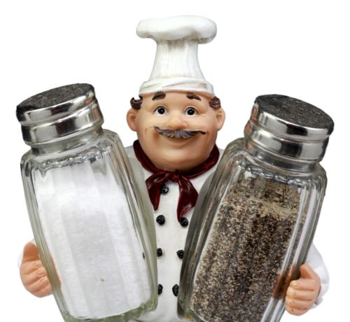 Ebros Gift Ebros Bon Appetit Wine Master Standing Chef Salt And Pepper Shakers Holder Set