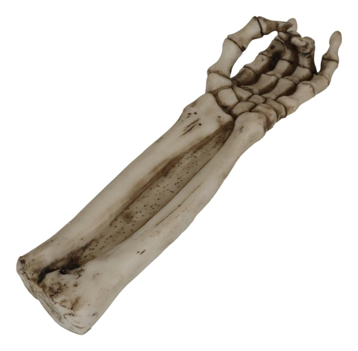 Ebros Gift Ebros Bone Chilling Skeleton Arm And Hand Incense Stick Holder Display Stand Figurine