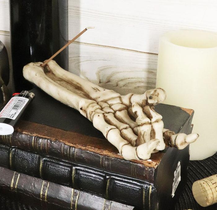 ebros gift Ebros Bone Chilling Skeleton Arm and Hand Incense Stick Holder Display Stand Figurine