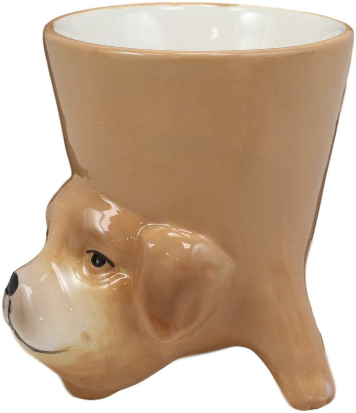 Ebros Gift Ebros Bottoms Up Acrobatic Chocolate Dog Coffee Mug Drink Cup 11oz Decor
