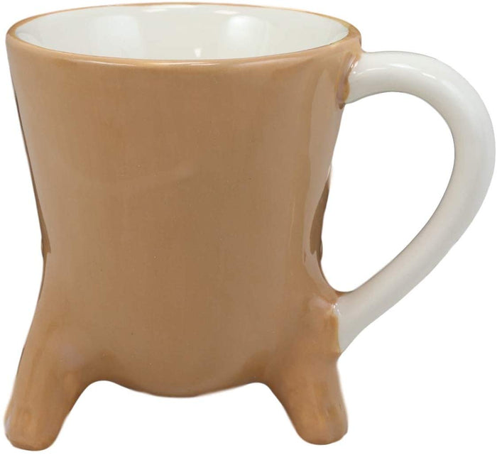 Ebros Gift Ebros Bottoms Up Acrobatic Chocolate Dog Coffee Mug Drink Cup 11oz Decor