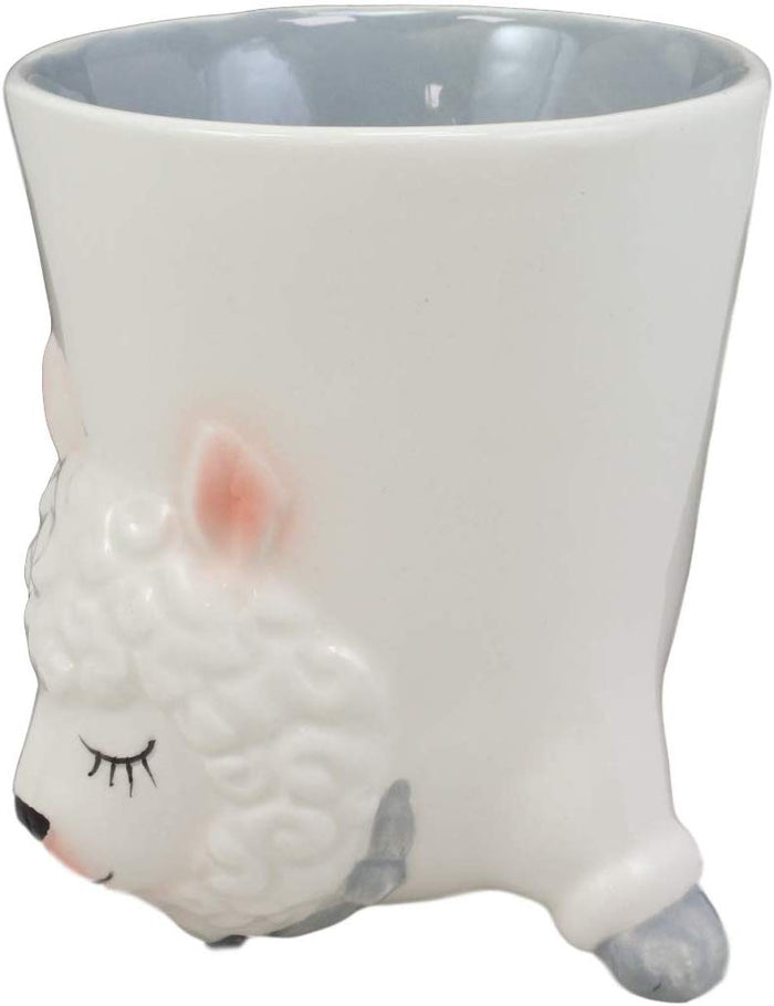 Ebros Gift Ebros Bottoms Up Acrobatic Wooly Lamb Sheep Coffee Mug Drink Cup 11oz Home Decor
