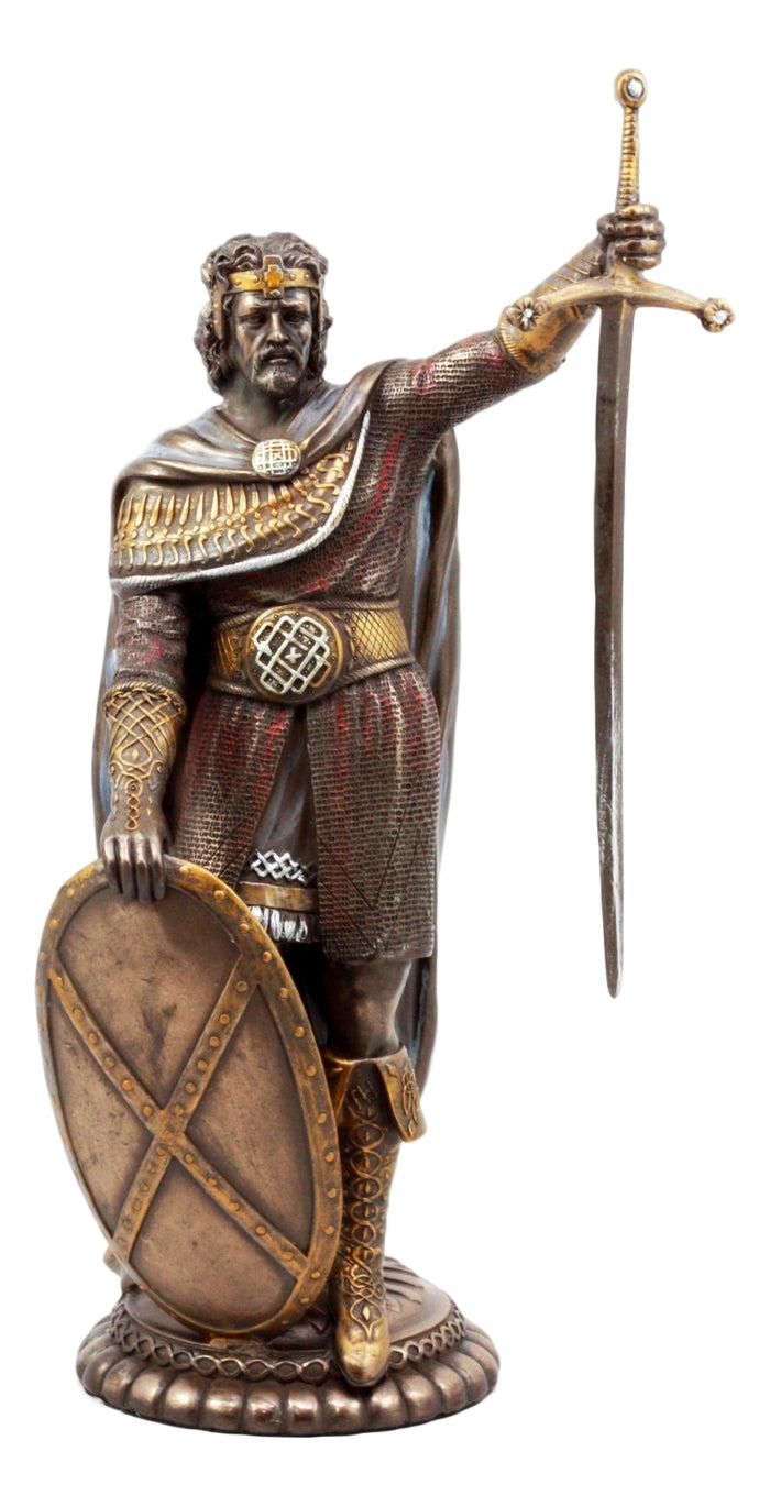 ebros gift Ebros Braveheart Scottish Knight Sir William Wallace Drawing Sword Figurine 11.5"Tall Guardian of Scotland Decorative Statue
