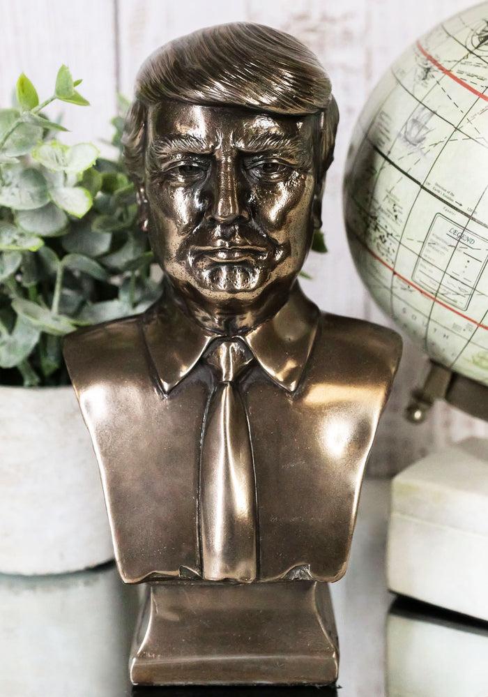 ebros gift Ebros Bronzed Resin USA President Donald J Trump Bust Figurine MAGA 7.5"H
