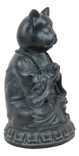 Ebros Gift Ebros Buddha Cat Statue Meditating Zen Cat Figurine Cat Memorial Or Spiritual Decor