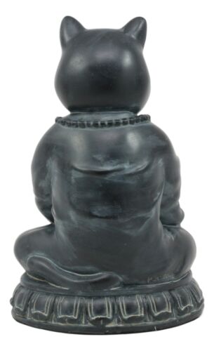 Ebros Gift Ebros Buddha Cat Statue Meditating Zen Cat Figurine Cat Memorial Or Spiritual Decor