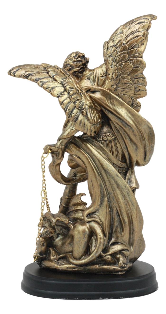 Ebros Gift Ebros Byzantine Catholic Church Archangel Michael Slaying Lucifer Statue 8"H
