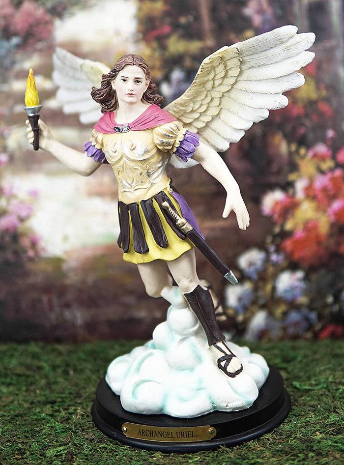 ebros gift Ebros Byzantine Eastern Orthodox Saint Uriel Statue with Brass Name Plate 9.5"H