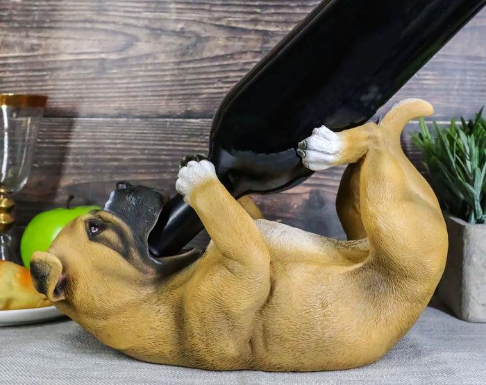 ebros gift Ebros Canine Pedigree Adorable Fawn Boxer Dog Wine Oil Bottle Holder Figurine Kitchen