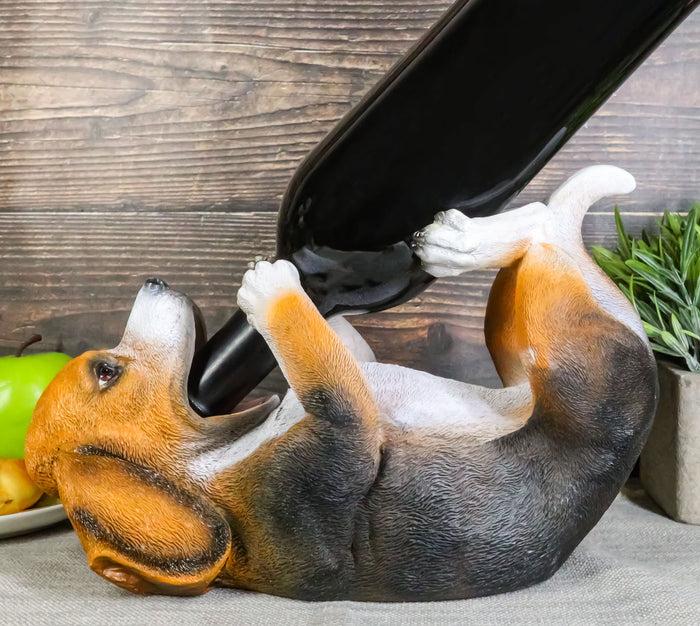 ebros gift Ebros Canine Pedigree Cute Beagle Hound Dog Wine Oil Bottle Holder Figurine Kitchen