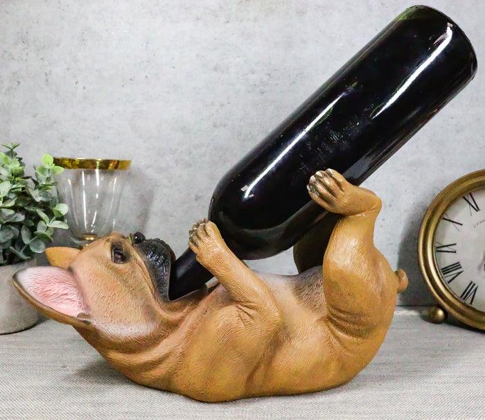 ebros gift Ebros Canine Pedigree French Bulldog Frenchies Wine Oil Bottle Holder Figurine Kitchen Decor