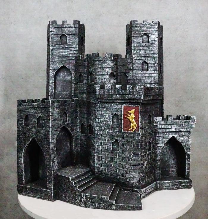ebros gift Ebros Castle Fortress Display Stand Figure For Miniature Knights (Display Only)