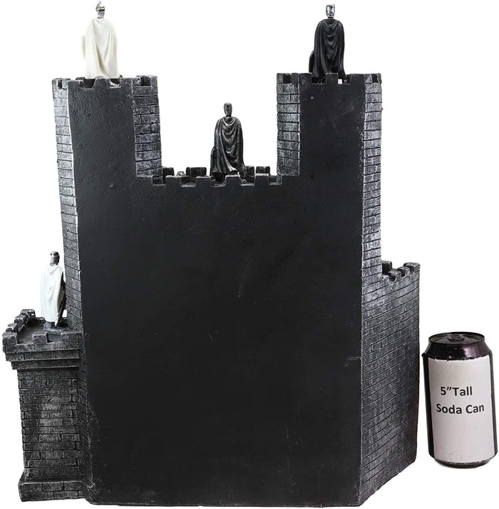 Ebros Gift Ebros Castle Fortress Display Stand Sculpture With 12 Miniature Knight Figurine