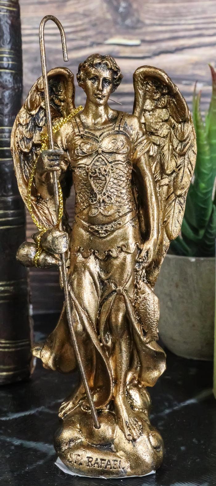 ebros gift Ebros Catholic Archangel Saint Raphael Statue 5"Tall Sacrament of Pennance And Healing