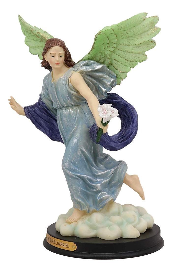 ebros gift Ebros Catholic Church Archangel Saint Gabriel Statue 10"H with Brass Name Plate