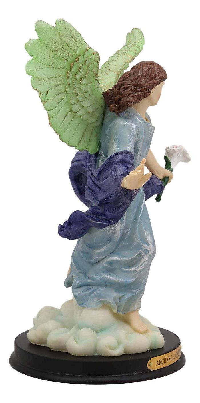 Ebros Gift Ebros Catholic Church Archangel Saint Gabriel Statue 10"H With Brass Name Plate