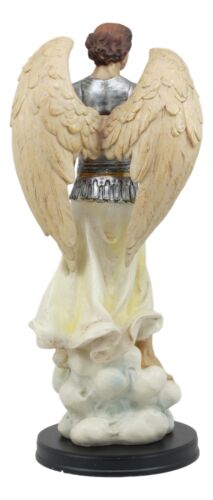 Ebros Gift Ebros Catholic Church Archangel Saint Gabriel Statue 12.25" Tall Angel Messenger Of God Holding The Scroll Revelation Of Gabriel Decorative Figurine